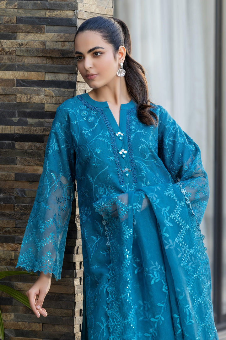 3 Piece Zinc Karandi Net Suit Pret - IN-317 - ARFARIWAJ