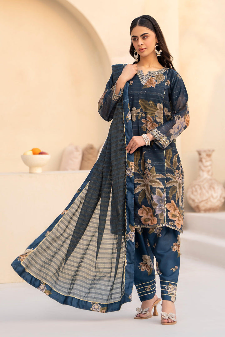 3 Piece Zinc Lorax Munnar Suit Pret - AR-3537 - ARFARIWAJ