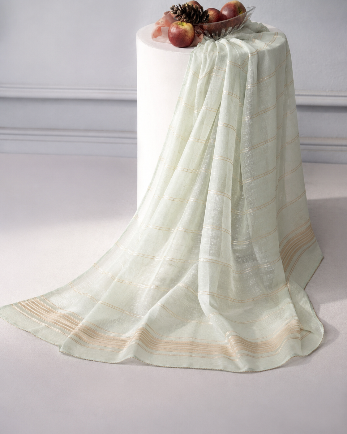Mint Jacquard Dupatta