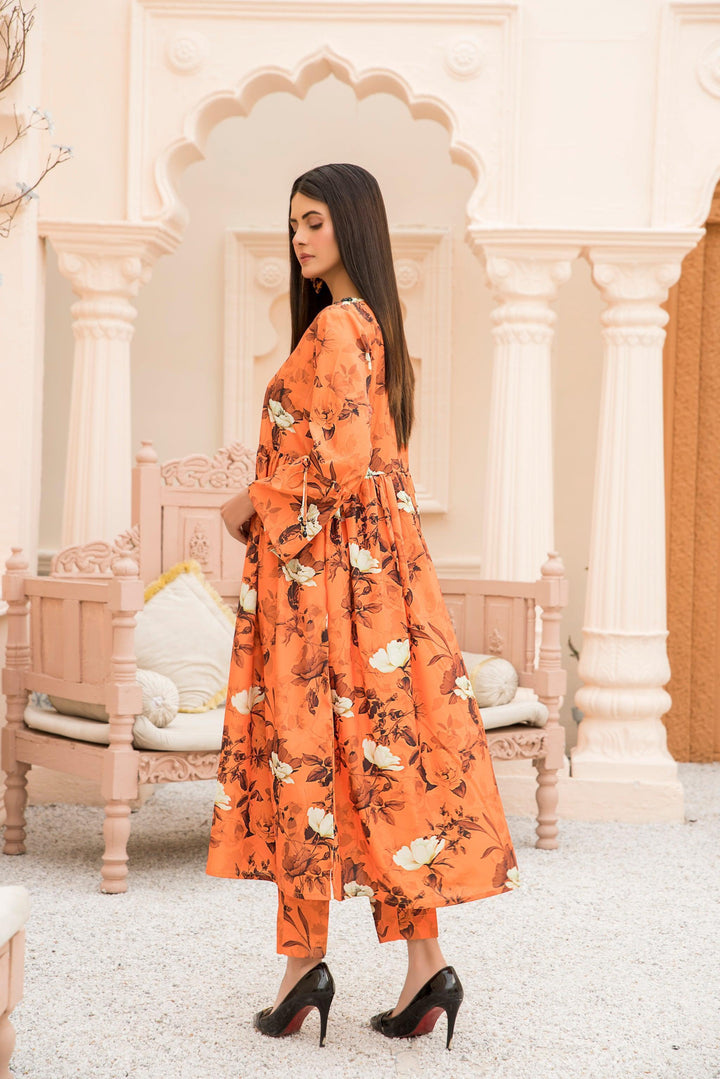 2 Piece Printed Silk Suit Pret - AR-3181-Cimmanon - ARFARIWAJ