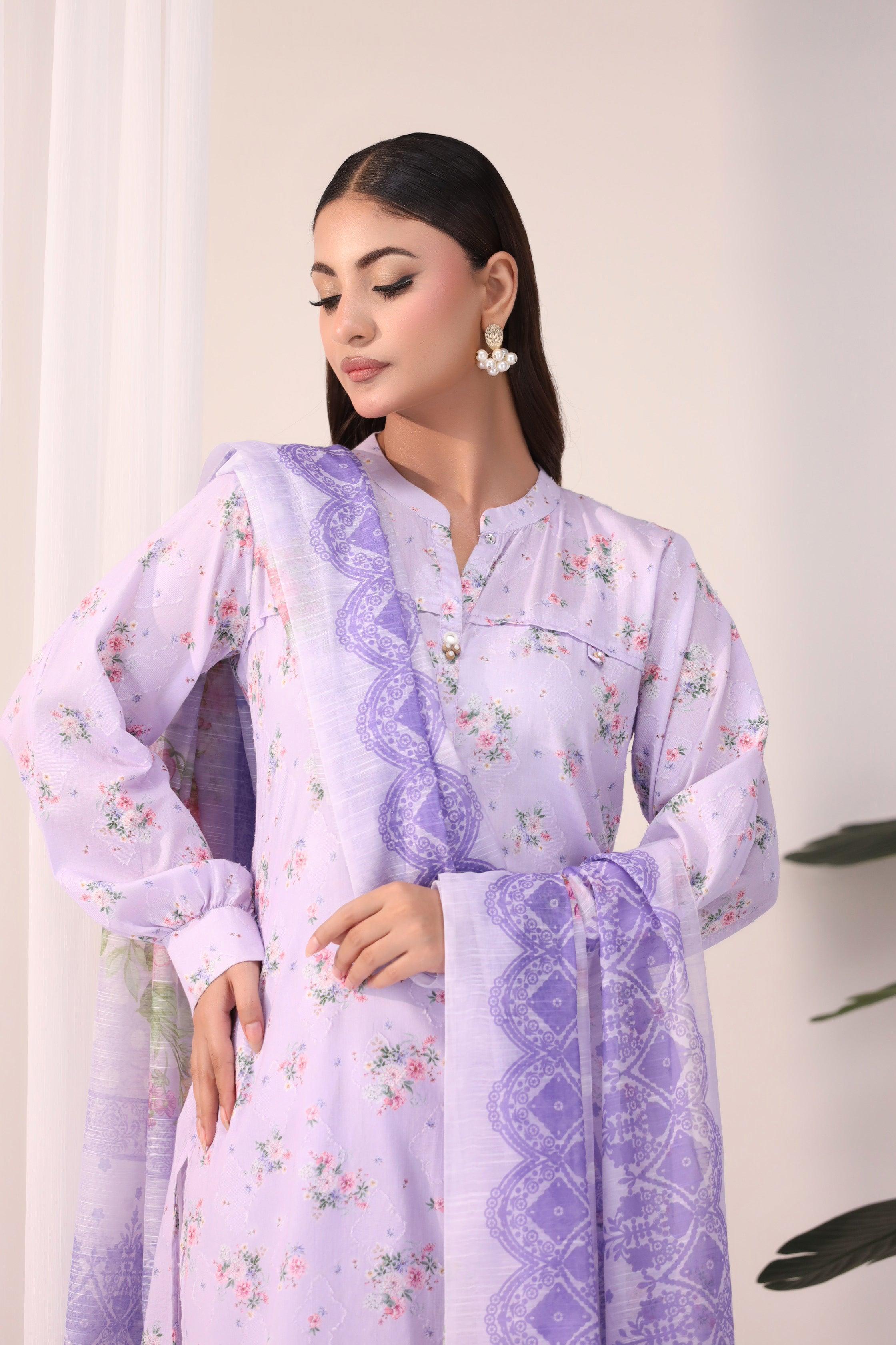Desire 3 Piece Cotton Suit Pret - AR-NP-04 - ARFARIWAJ
