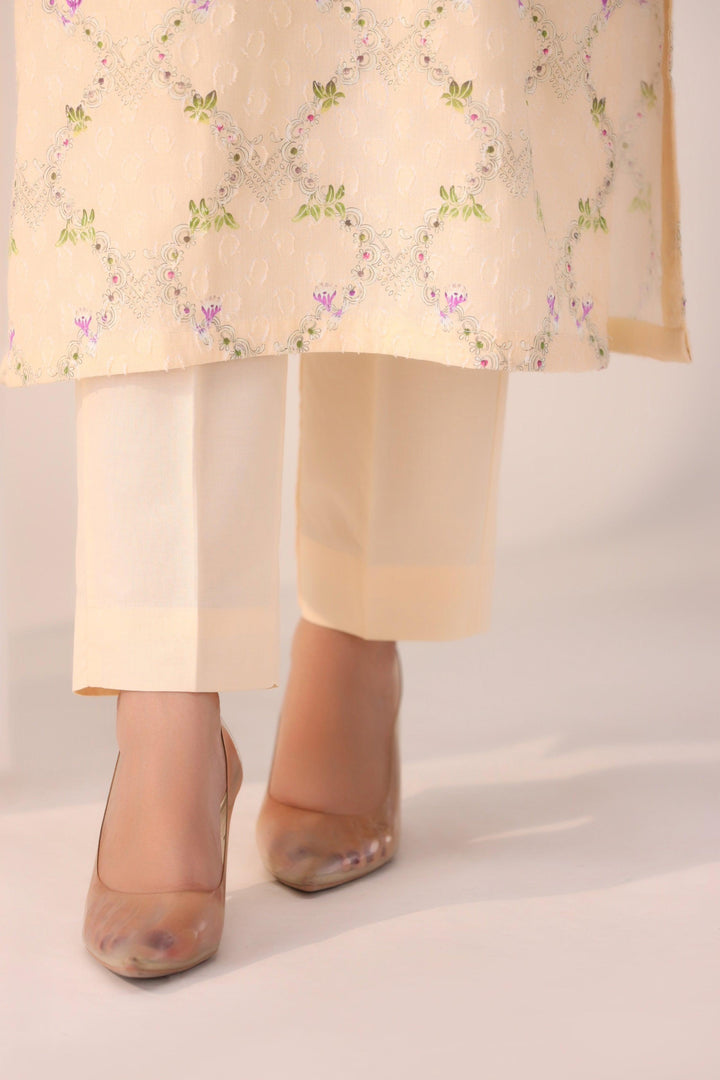2 Piece Printed Cotton Suit Luxury Pret - AR-NP-03-shadab - ARFARIWAJ