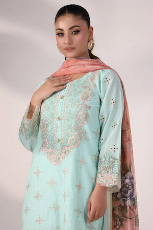 Shaffay 3 Pc Embroidered Ready To Wear - AR-3359-Shaffay - ARFARIWAJ